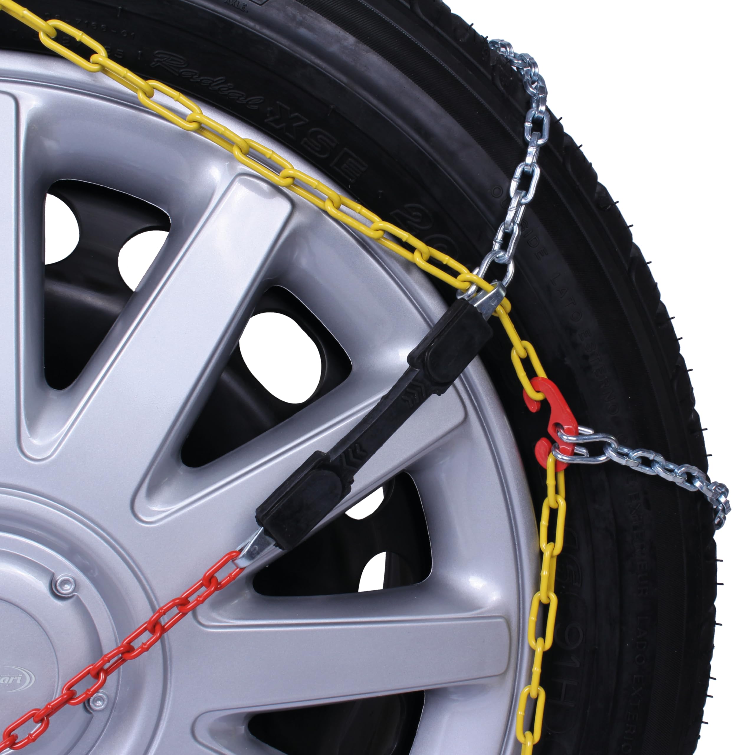 Goodyear 77900 G9 9mm Car Passenger Snow Chains - TUV & ONORM Approved (Size 020) - Winter Traction for Cars, SUVs & Light Trucks in Snowy Conditions