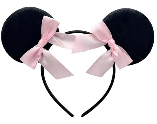 Classic Black+pink Bow