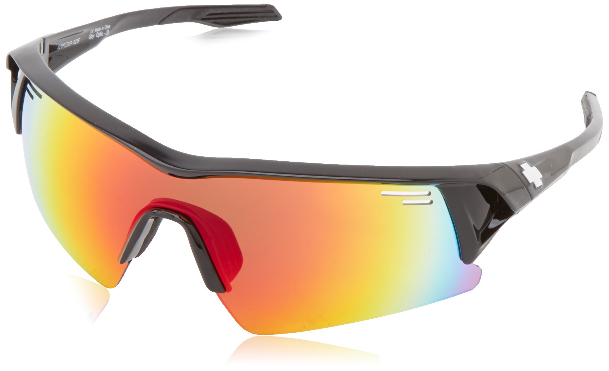 Spy Optics Screw Over Wrap Sunglasses - Polarized UV Protection Sports Sunglasses for Cycling, Running & Outdoor Activities