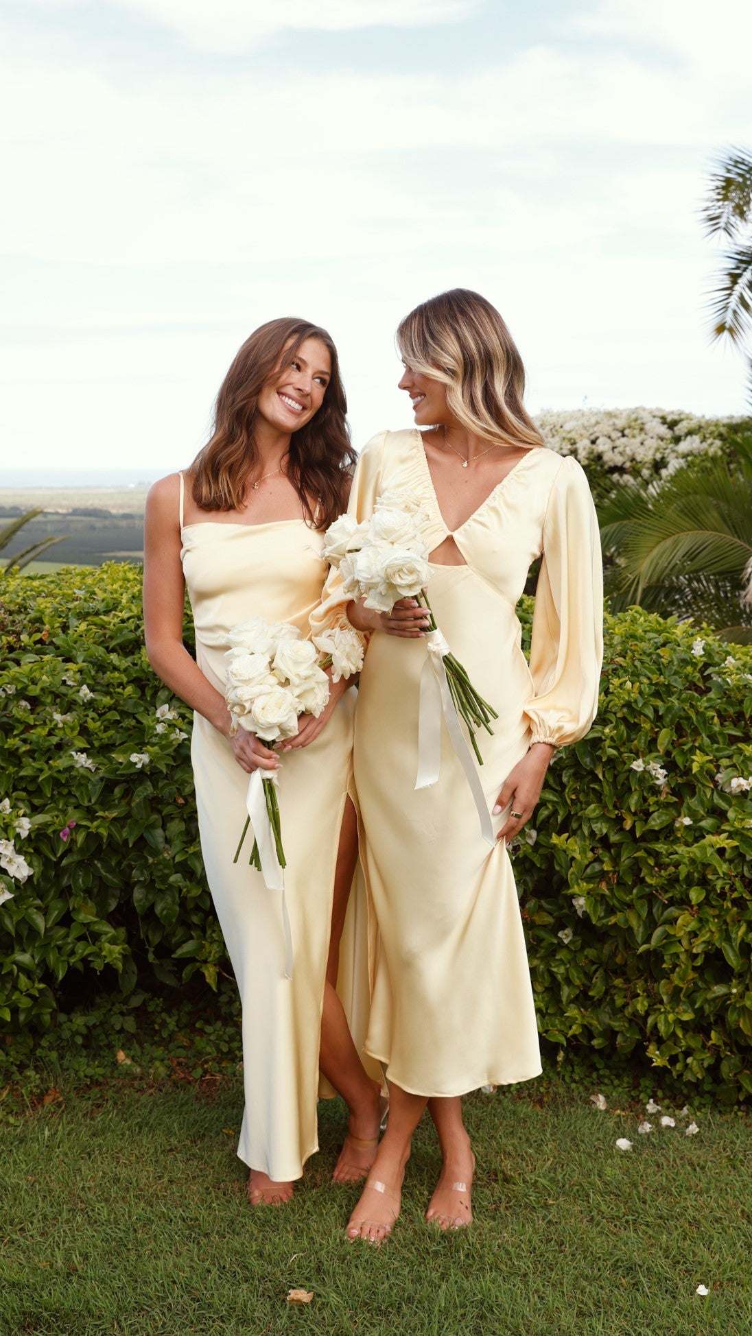Ilana Maxi Dress for Women - Flowy Long Summer Dress in Yellow | Beach Wedding, Vacation, Casual Outfit