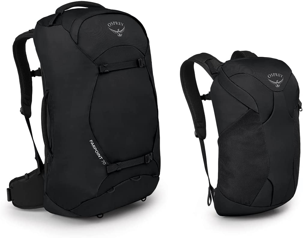 Osprey Farpoint 70L Travel Backpack - Lightweight Hiking Backpack for Men & Women - Perfect for Camping, Backpacking & International Travel