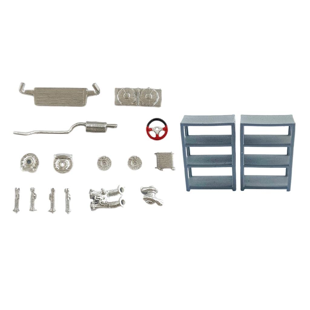 Colcolo 1:64 Scale Painted Diecast Car Storage Rack - Miniature Vehicle Display Stand for Toy Car Collections, Model Train Layouts & Diorama Scenes - Perfect for Car Enthusiasts, Hobbyists & Collectors