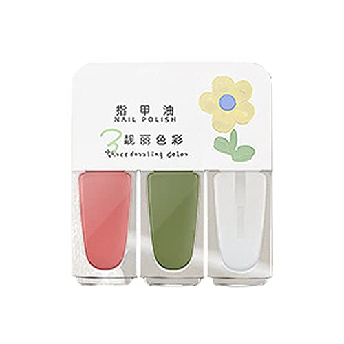 Water-Based Non-Peel Kids Nail Polish Set - Quick Dry, Easy Remove, Opaque Glitter Gel Polish Kit (12ml, Milky Pink & Brown) - Safe for Girls' Nail Art & Birthday Party Fun
