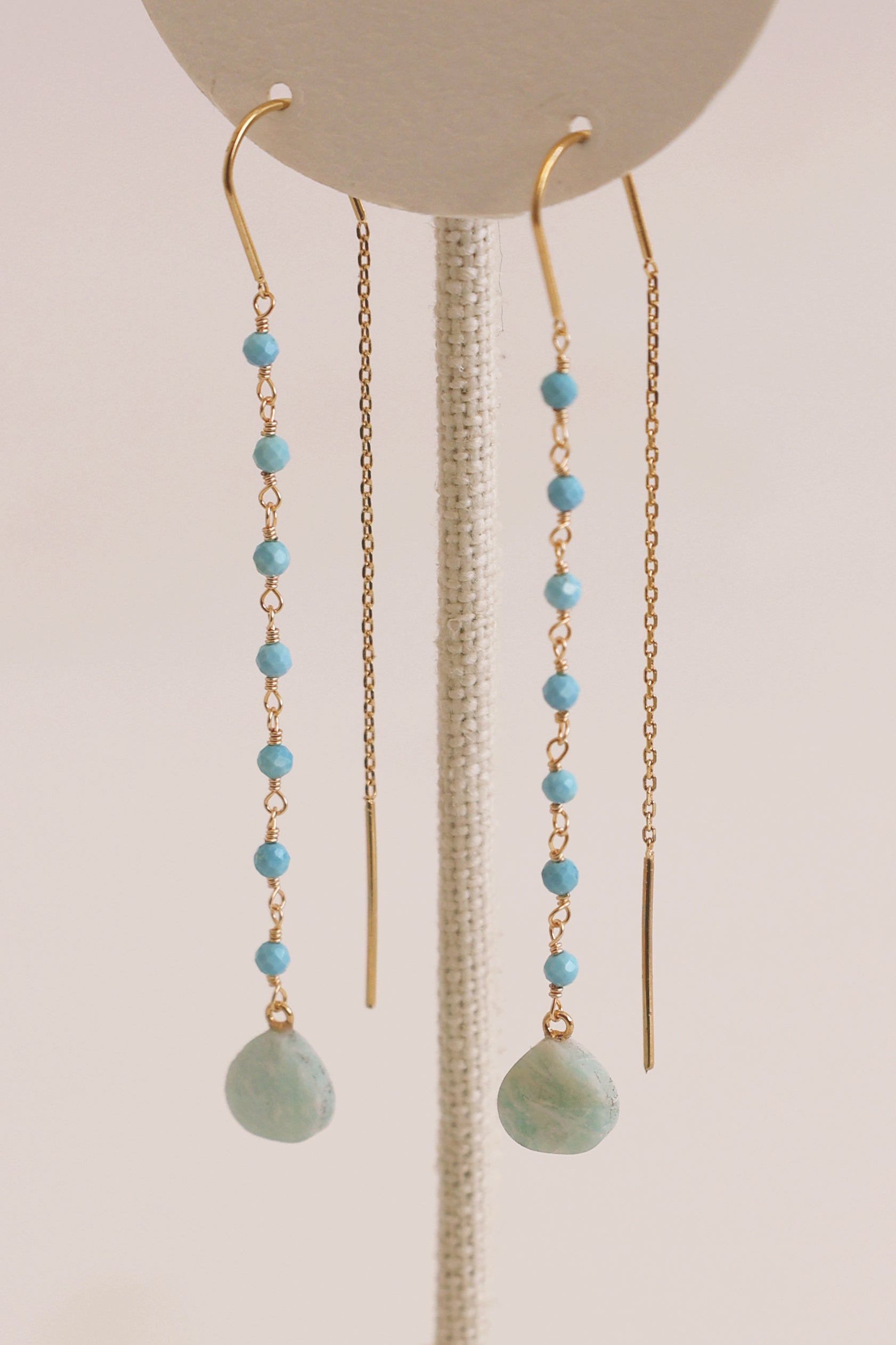 Thetis Threader Earrings - Dainty Gold Plated Threader Earrings for Women, Minimalist Fine Jewelry for Everyday Wear - Perfect for Work, Date Night & Special Occasions