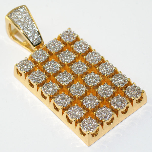 18K Gold Iced Out Cluster Medallion Chain Necklace for Men - Hip Hop Jewelry, Bling Pendant for Rappers & Streetwear Fashion