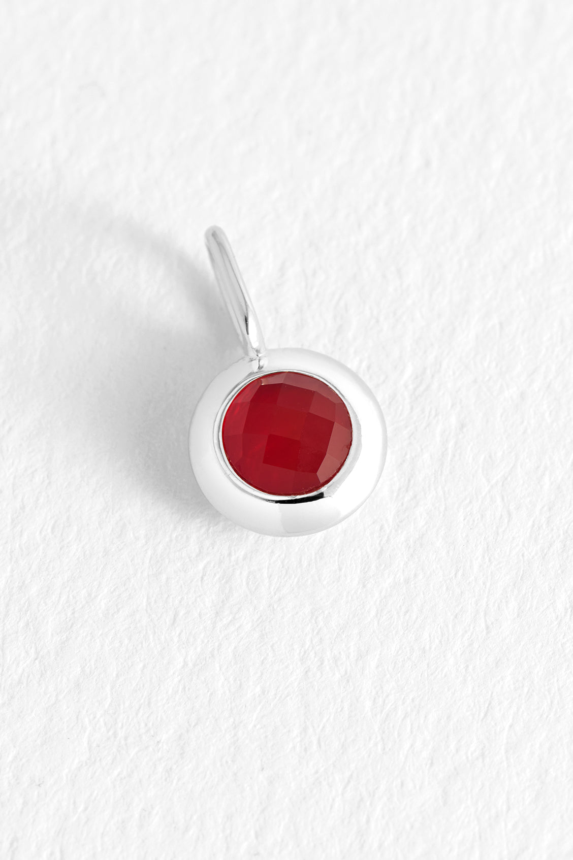 Genuine January Birthstone Garnet Charm Pendant - Perfect for Necklaces, Bracelets & Jewelry Making - Ideal Gift for Capricorn & Aquarius Birthdays