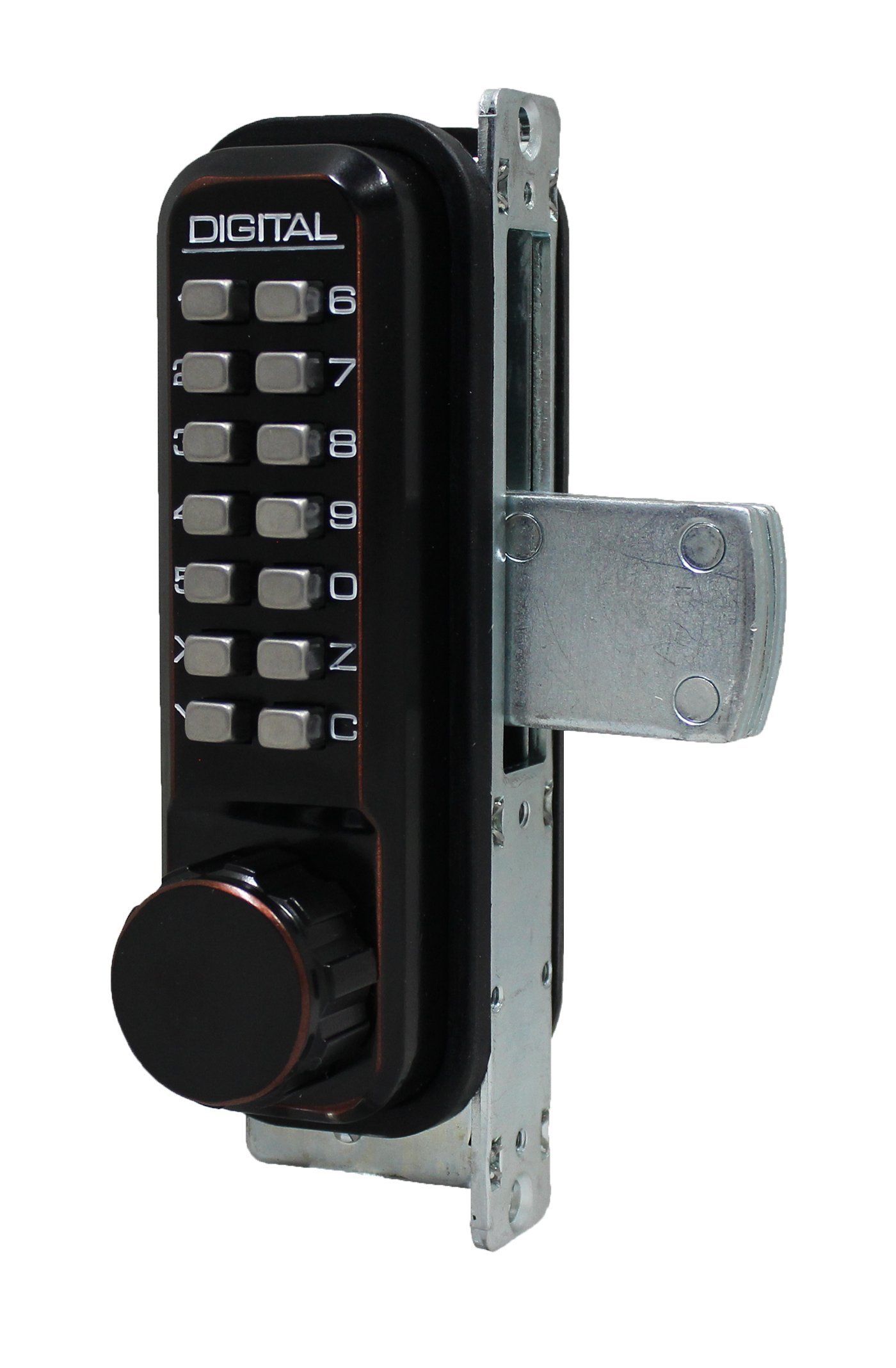 Lockey USA 2900OIL Oil Rubbed Bronze Narrow Stile Mortised Deadbolt - Secure Your Home or Office Doors with Style