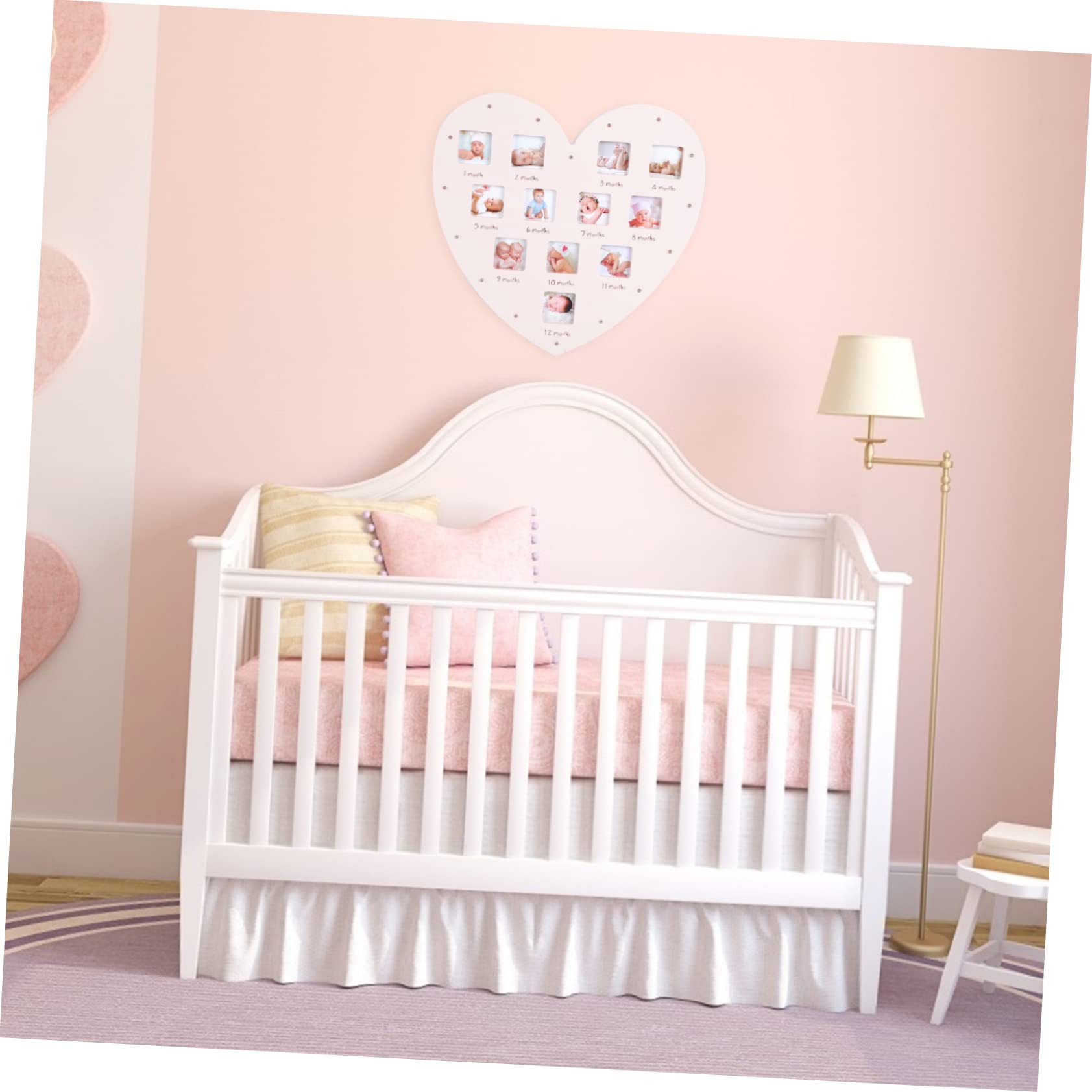RORPOIR 1st Birthday Photo Frame - Baby Growth Memory Keepsake for Wall Display | Perfect for First Birthday Party Decorations & Nursery Room Wall Art