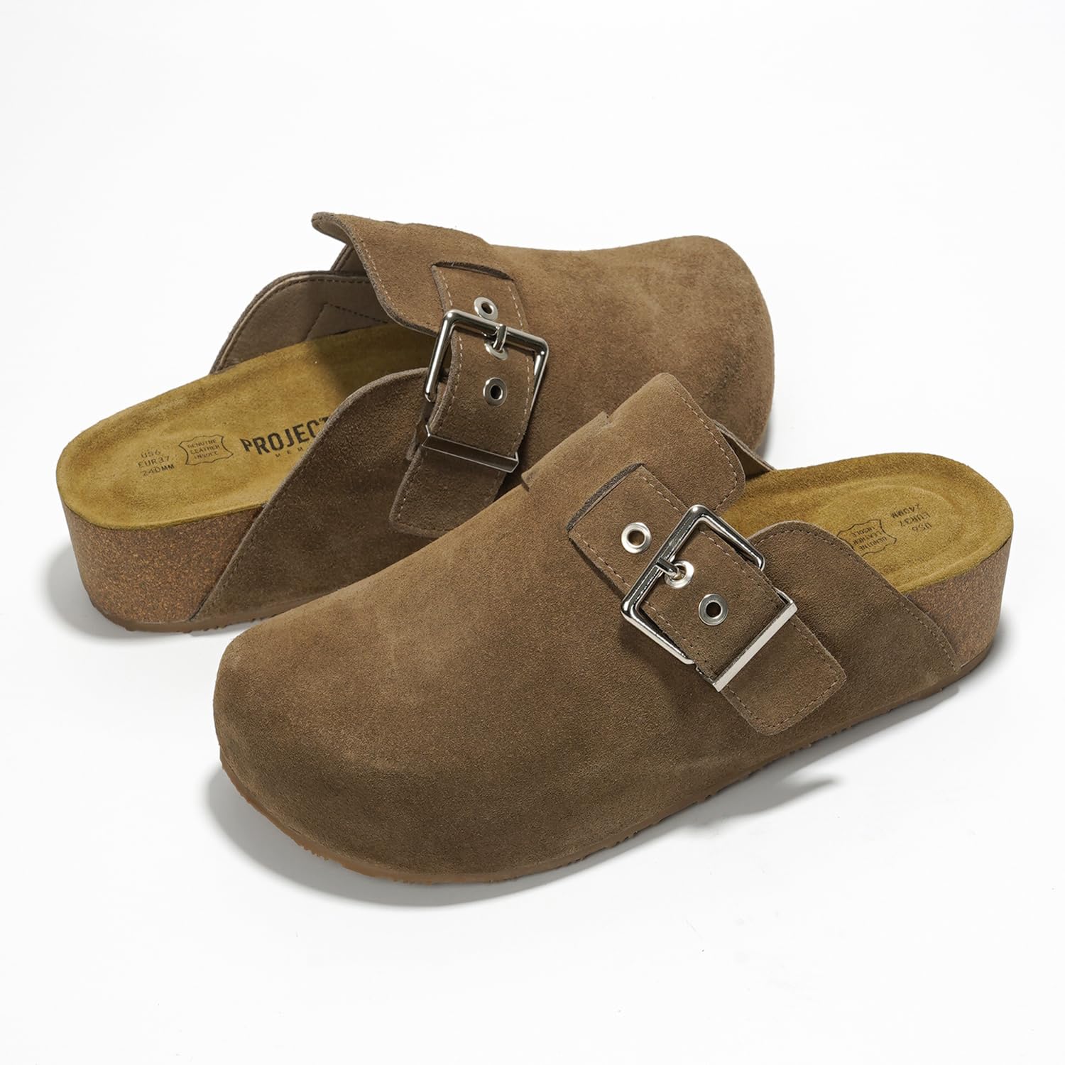 **Rhona Women's Cloud Clogs – Comfortable Memory Foam Mules & Clogs with Wedge Heels – Stylish Boston & Platform Clogs for Casual Wear, Work & Home (2025)**