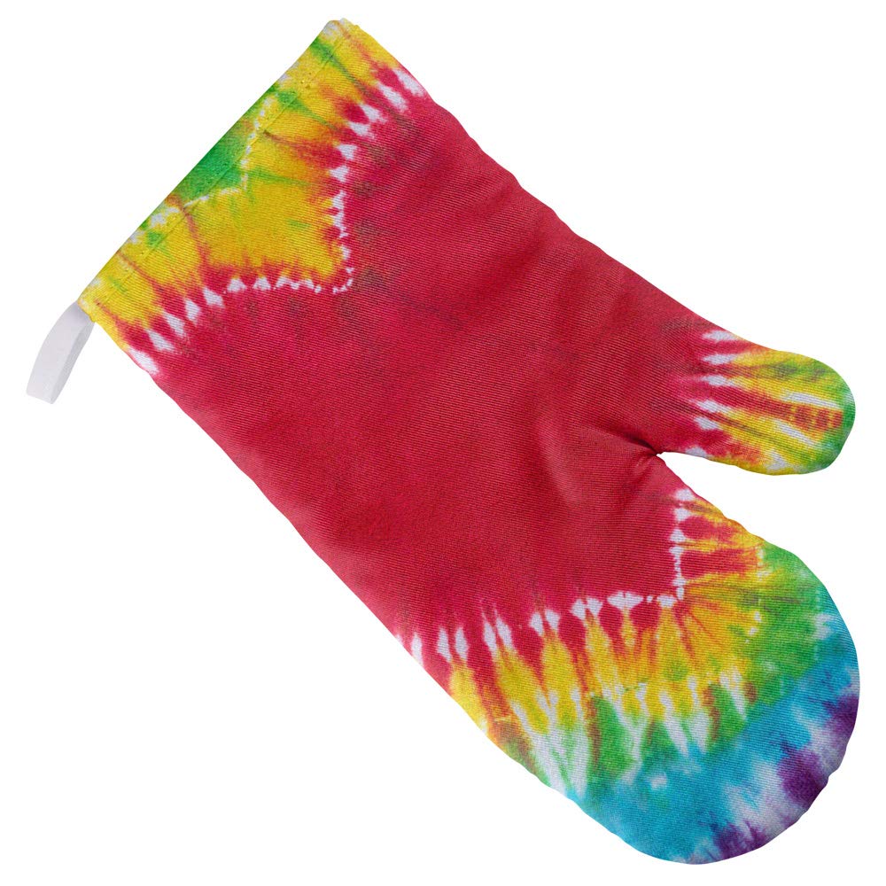 Tie Dye Heart Oven Mitt - Heat Resistant Kitchen Glove for Baking, Cooking, Grilling & BBQ - Perfect for Indoor & Outdoor Use - Cute & Functional Home Accessory