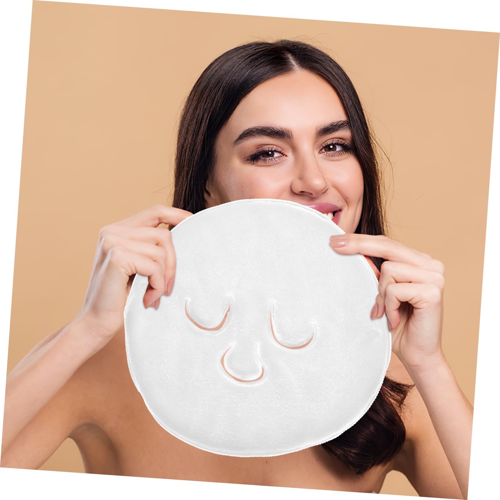 FRCOLOR 2 Pack Fleece Facial Steaming Towels - Hot & Cold Compress for Spa, Beauty & Skincare Treatments - Soft Face Mask Towels for Relaxation, Eye Therapy & Home Facial Care