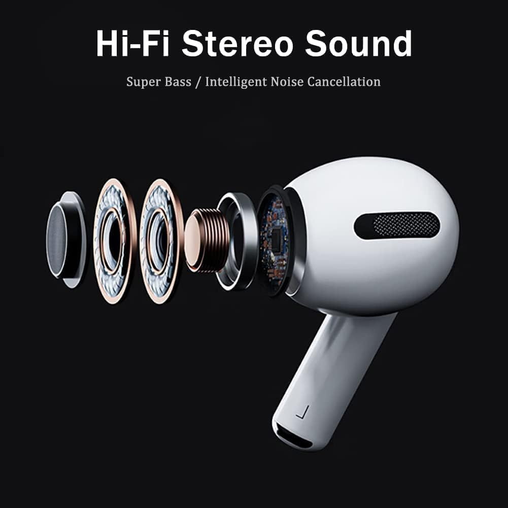 Wireless Bluetooth Earbuds 5.3 with Noise Cancelling, IPX7 Waterproof Sport Earphones, Fast Charging & Auto Pairing, HD Mic Headset for Running/Gym/Workout - Compatible with Android iOS Samsung iPhone
