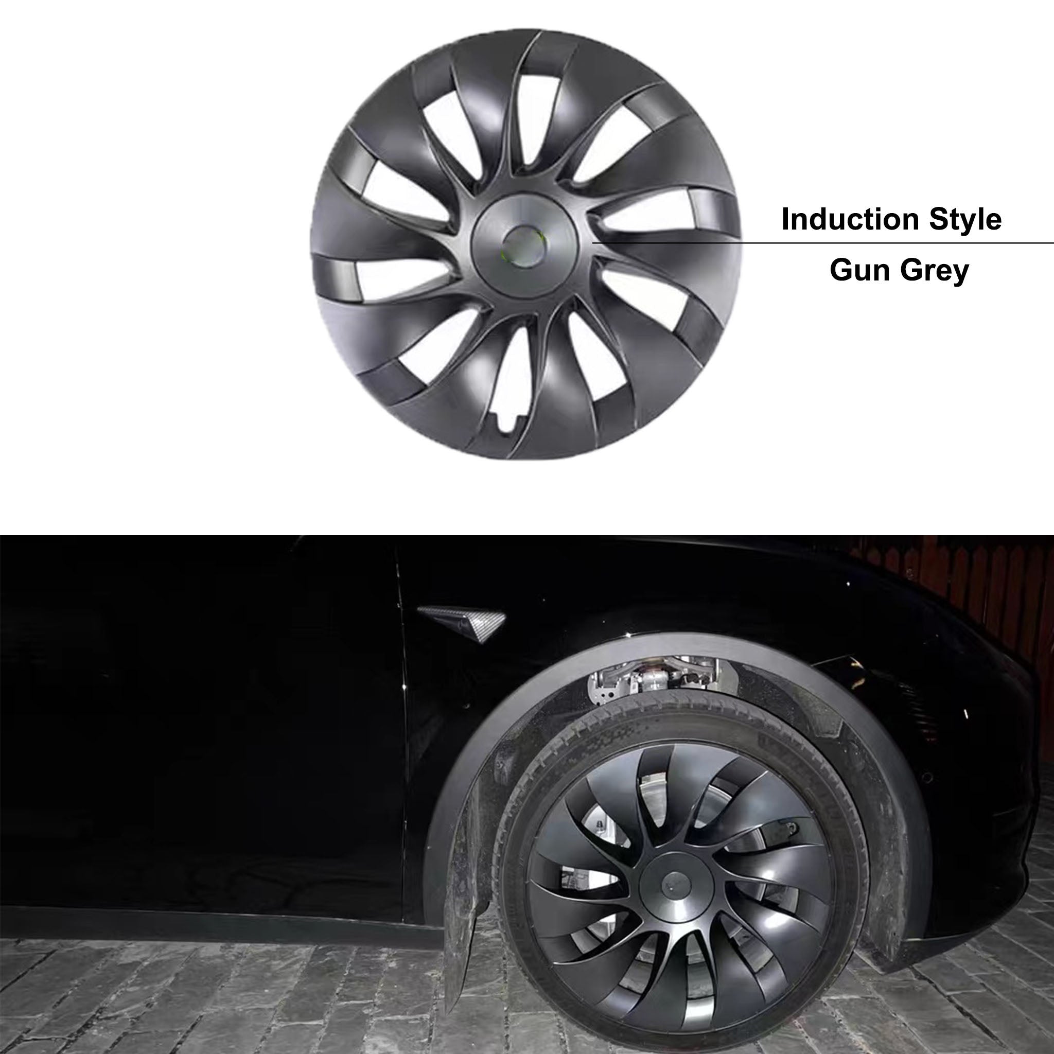 1 Pcs Performance Wheel Covers for Tesla Model Y 20'' Induction Wheels - Premium Hubcaps for Enhanced Style & Protection - Perfect for Daily Commute & Road Trips