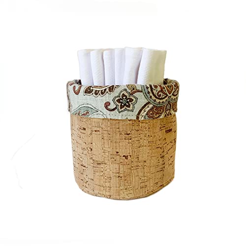 Set - Blue Paisely & Cork