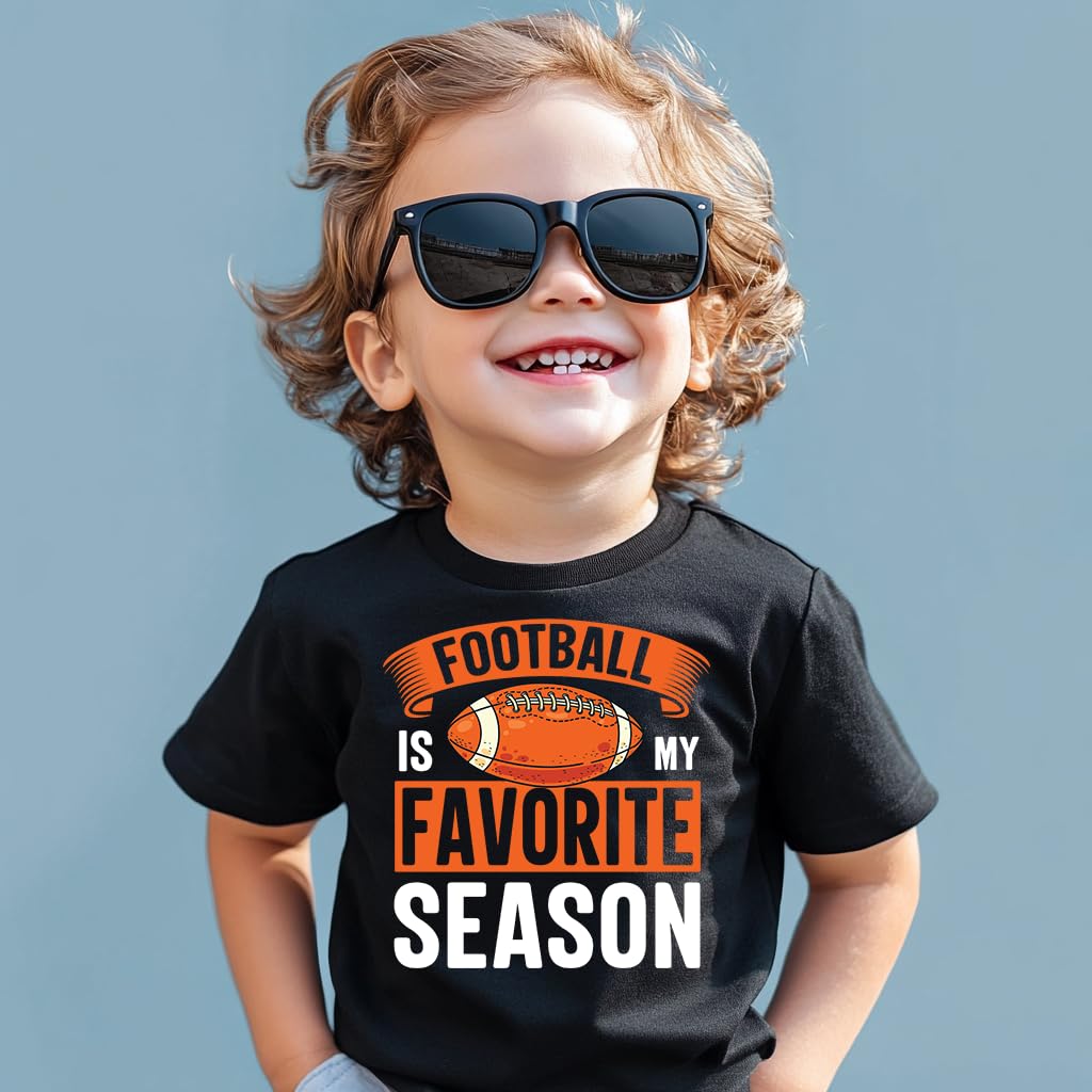 Boys & Girls Game Day T-Shirt - Baseball Football Toddler Tee for Kids 2-6T - Cute Printed Casual Top for Sports Events & Playdates