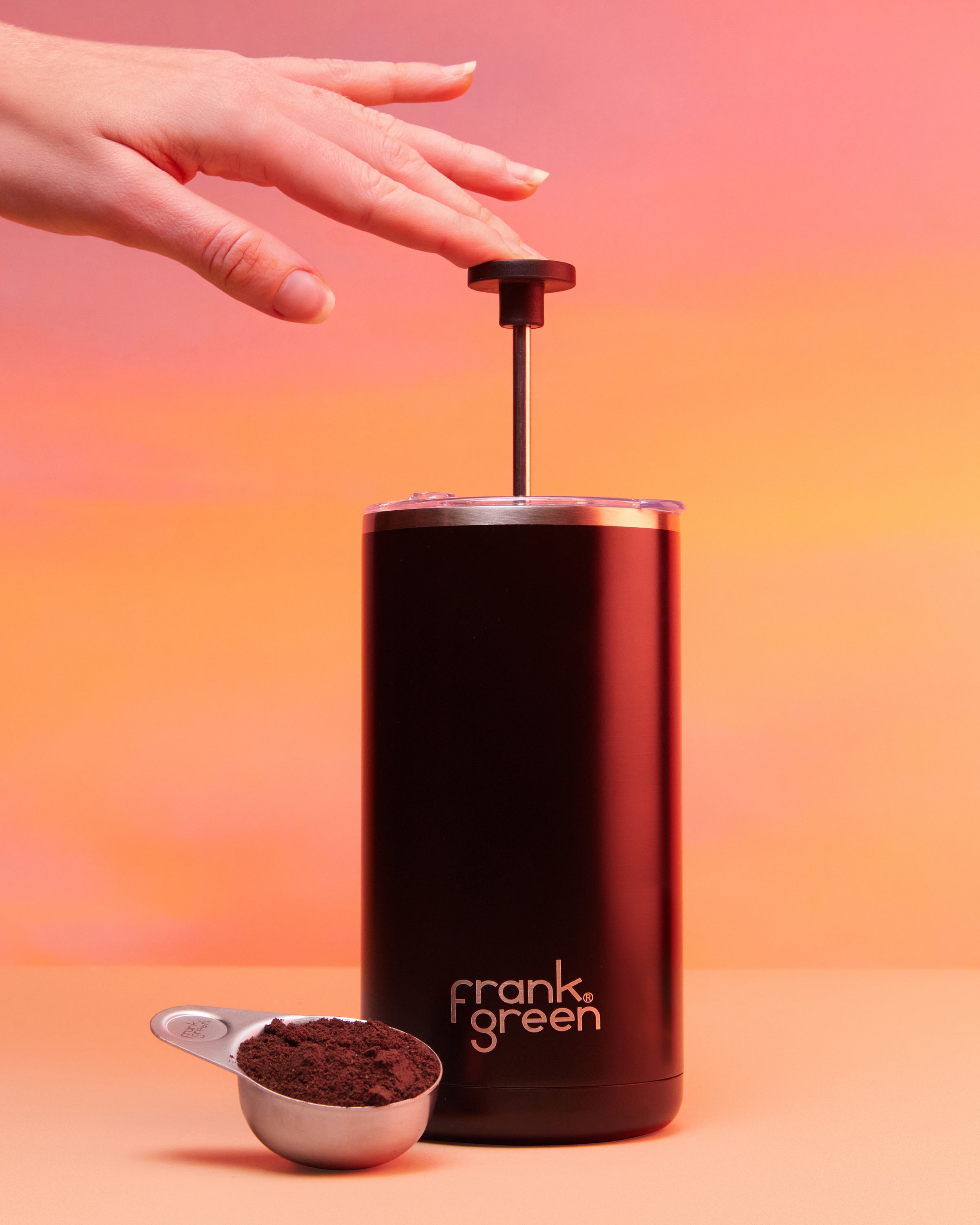 Premium French Press Coffee Maker - 16oz (475ml) for Rich & Smooth Brew - Ideal for Home, Office & Camping Use