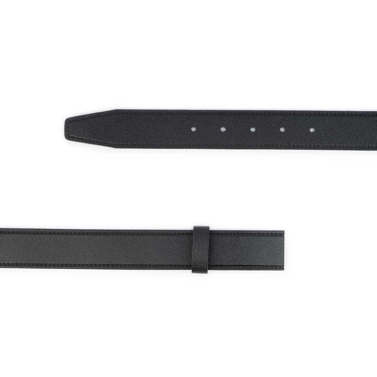 Premium Black Calf Leather Belt Strap for Dunhill Buckle - Genuine Leather Replacement Belt for Men - Perfect for Business, Casual & Formal Wear