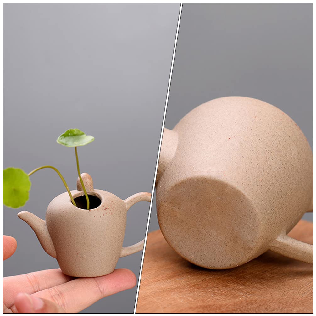 BESPORTBLE 6-Piece Mini Vase Set - Small Ceramic Flower Vases for Home Decor, Table Centerpieces, Wedding Decorations & DIY Floral Arrangements - Tiny Pot Shaped Vases for Succulents, Herbs and Desk Decor