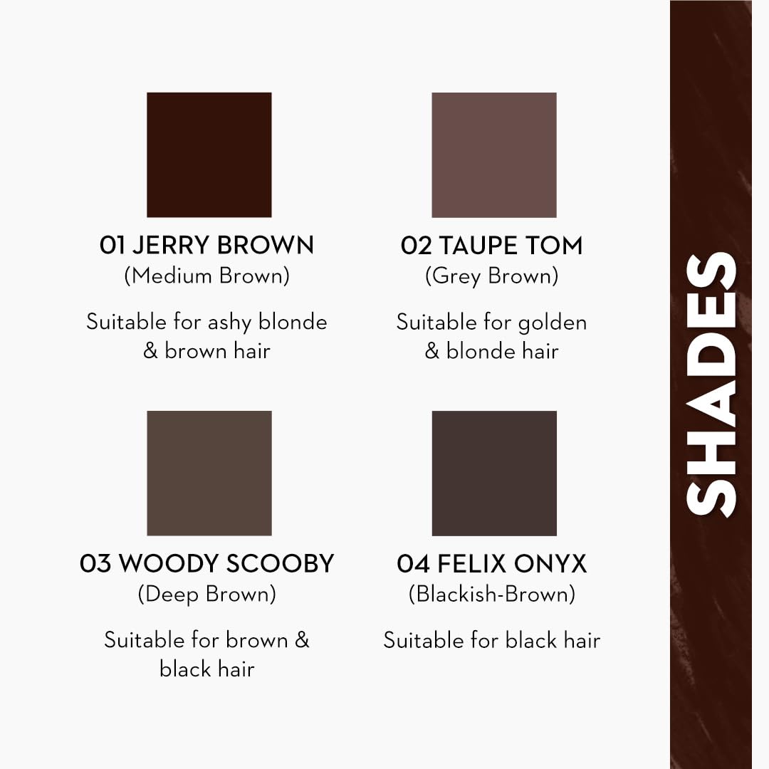 SUGAR Cosmetics Arch Arrival Brow Definer - Waterproof Eyebrow Pencil with Spoolie Brush, 12-Hour Long Lasting, Highly Pigmented for Natural Looking Brows, 3.5g (04 Felix Onyx) | Perfect for Daily Makeup, Salon Visits & Special Occasions