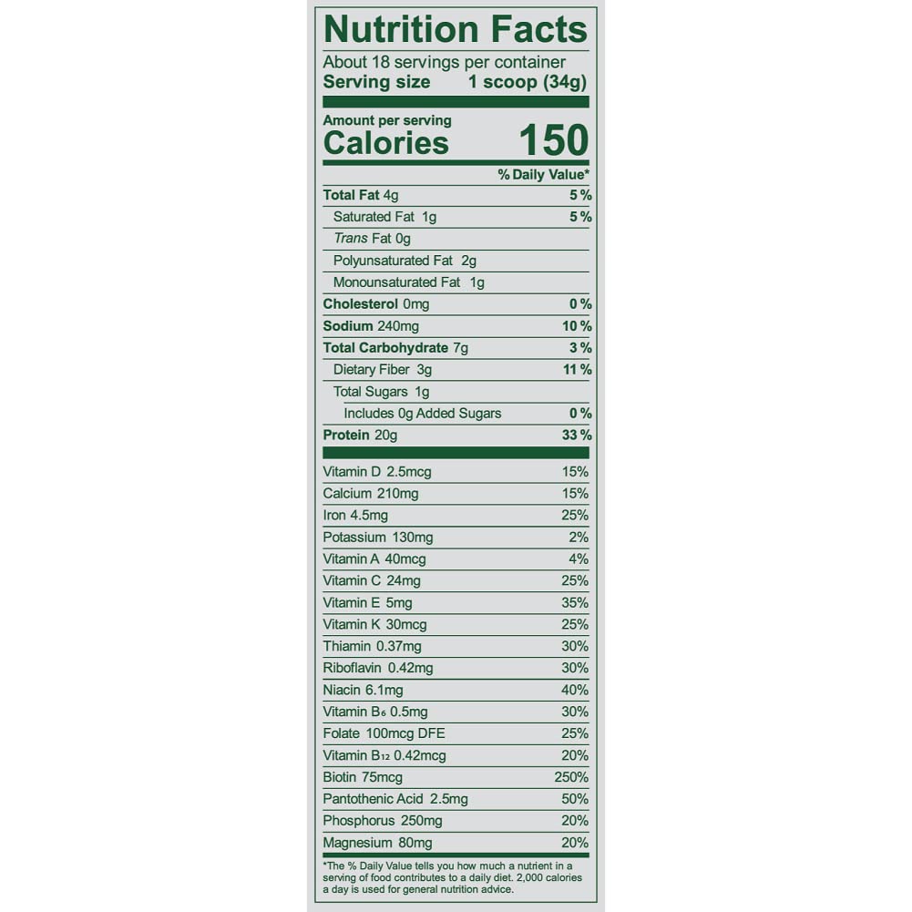 Vega Essentials Plant-Based Protein Powder, Vanilla - Vegan, Keto-Friendly, Dairy-Free, Gluten-Free Pea Protein Superfood with Vitamins & Antioxidants for Women & Men, 1.3 lbs - Perfect for Post-Workout Recovery, Smoothies & Healthy Meal Replacement (Packaging May Vary)