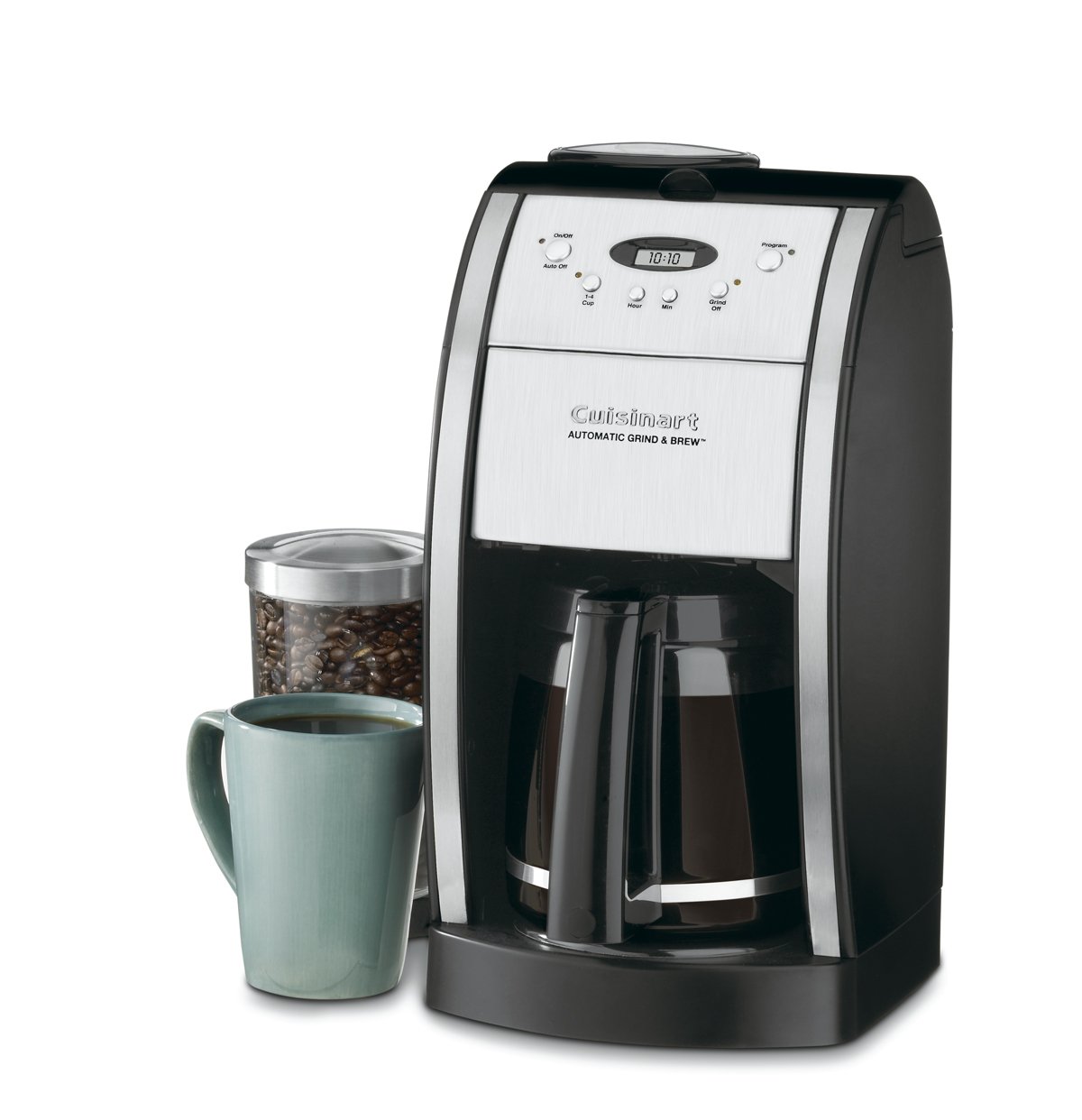 Premium Cuisinart Coffee Bundle - Grind & Brew Coffeemaker, Toaster Oven & Accessories Kit for Home & Office Use