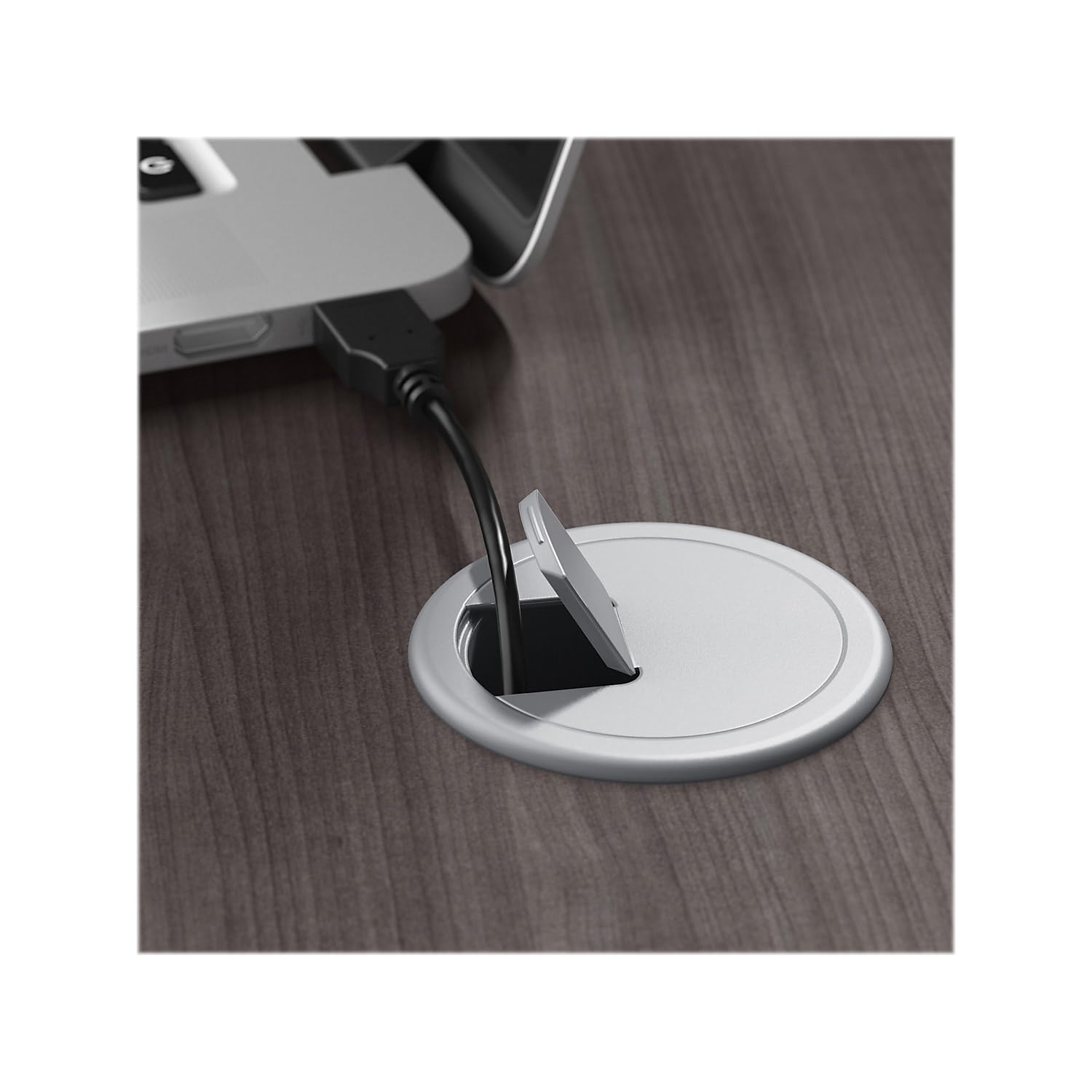 Bush Business Furniture Office Table - Open Metal Leg Design with Privacy Panel | Large Hybrid Computer Desk for Home Office (72