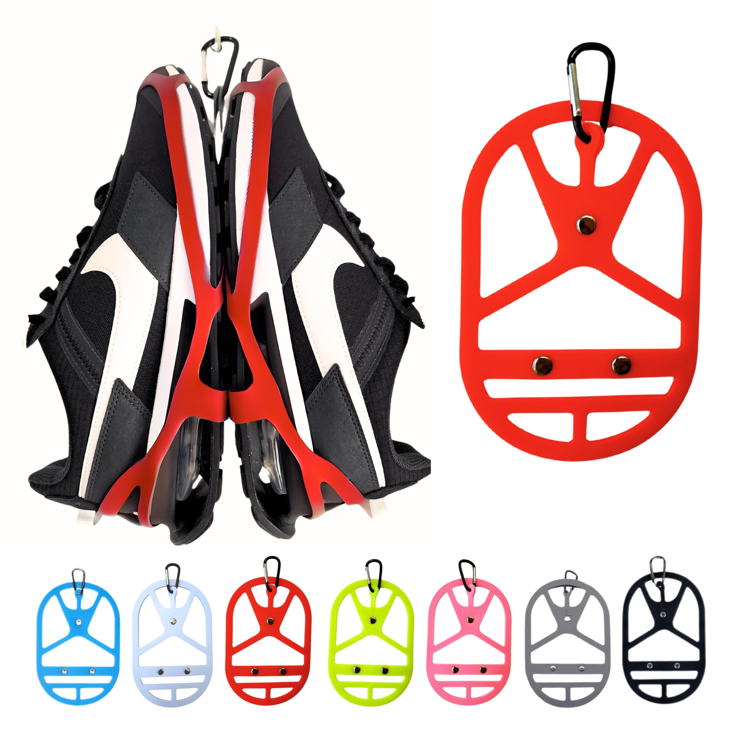 Best Shoe Holster for Backpack with Clip Hanger - Durable Footwear Holder for Sneakers, Cleats & Sports Shoes - Perfect for Travel, Outdoor Adventures, Gym & Space Saving Organization