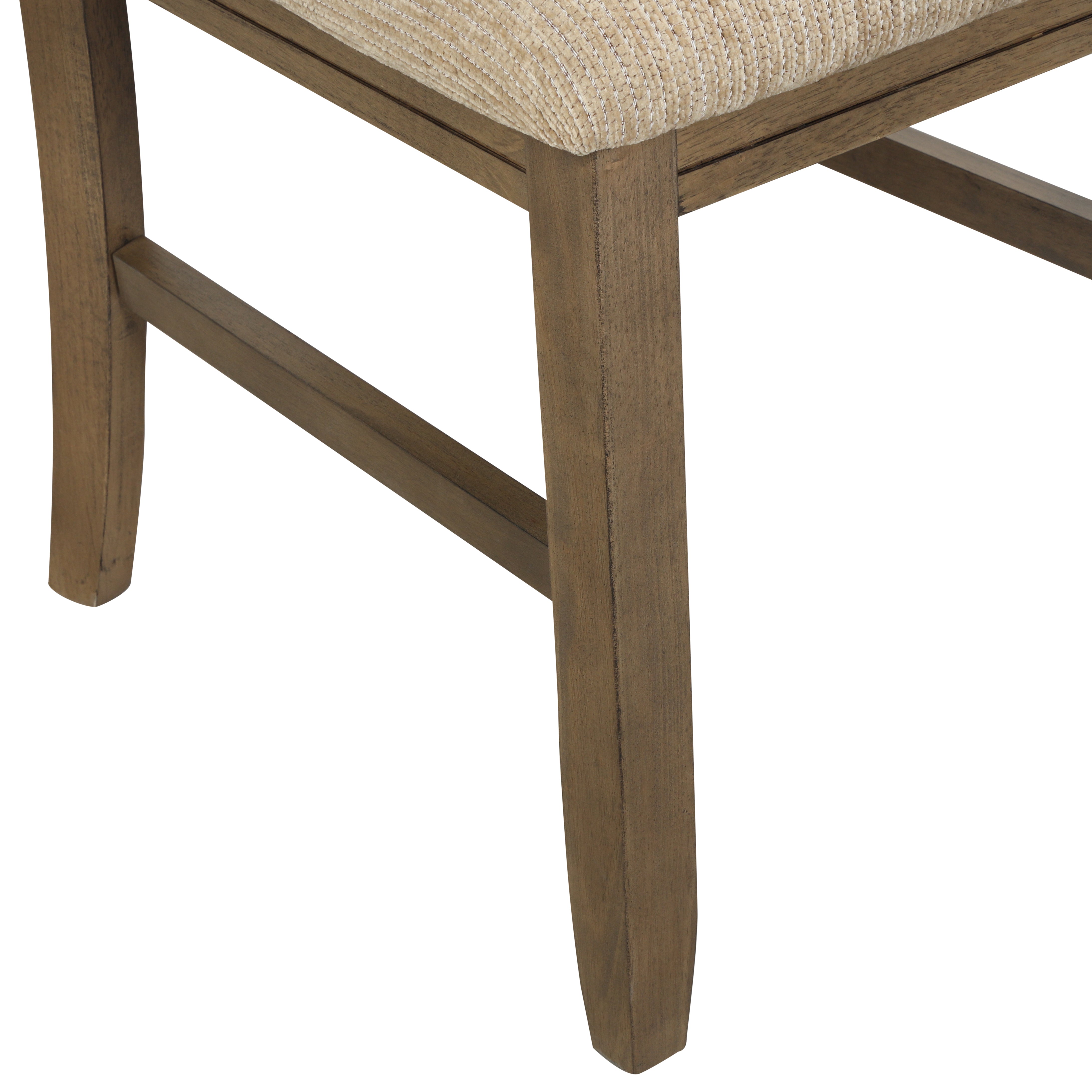 Raven Wood 9-Piece Extendable Trestle Dining Table Set with 8 Chairs in Glazed Pine Brown - Perfect for Family Gatherings, Dinner Parties, and Farmhouse-Style Dining Rooms