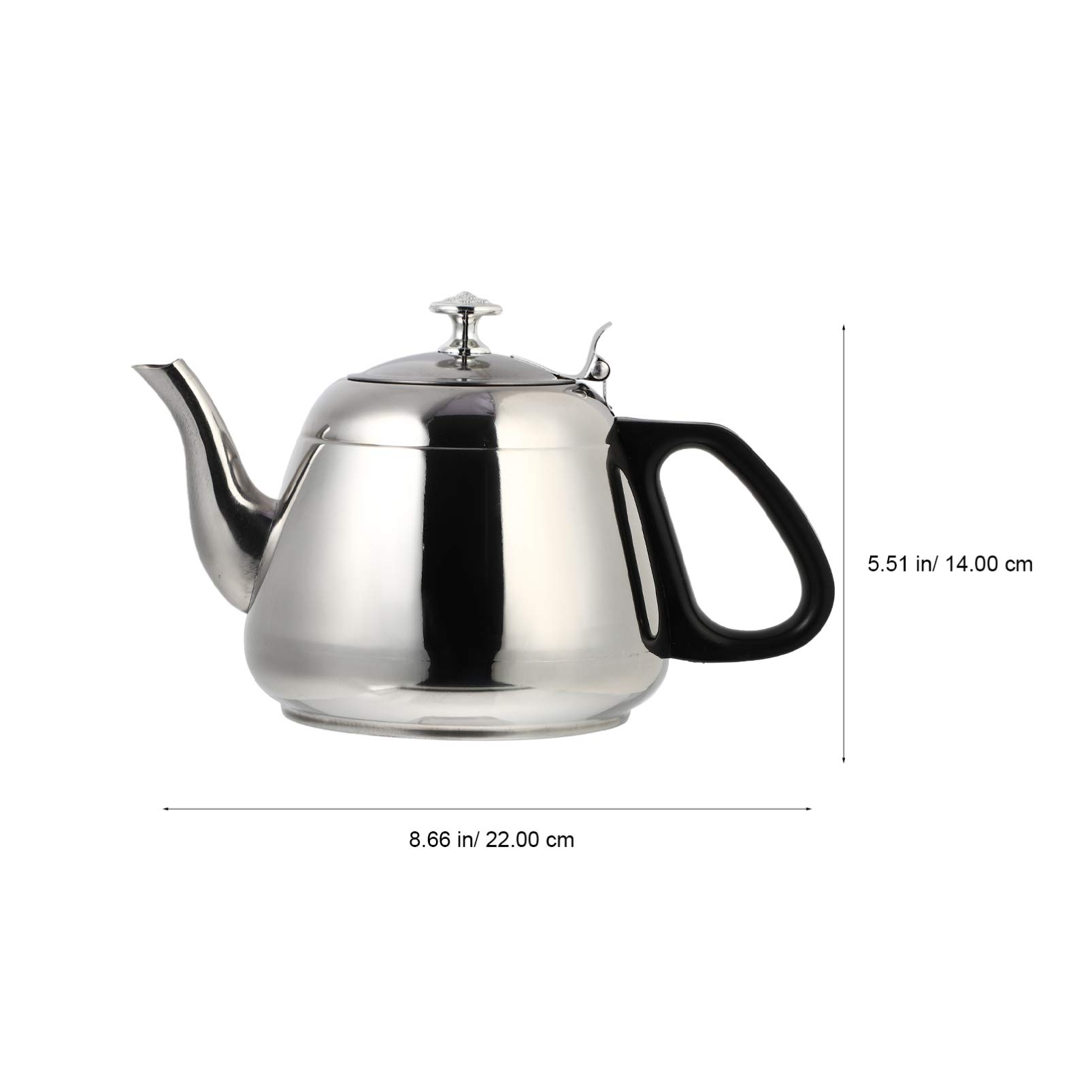 Cabilock Stainless Steel Induction & Gas Stove Compatible Teakettle - Fast Boiling Water Kettle for Home, Kitchen, Camping & Outdoor Use