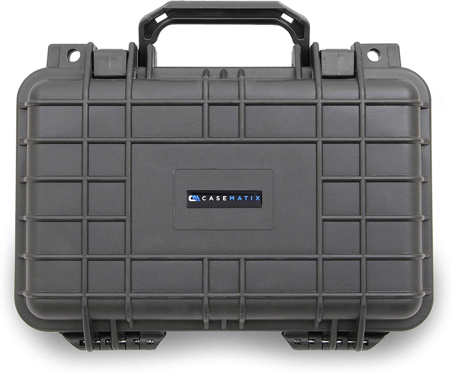 CASEMATIX 12 Hard Gun Case - Waterproof & Shockproof Pistol Case for Compact 9mm Handguns | Durable Handgun Storage for Travel, Range & Home Protection