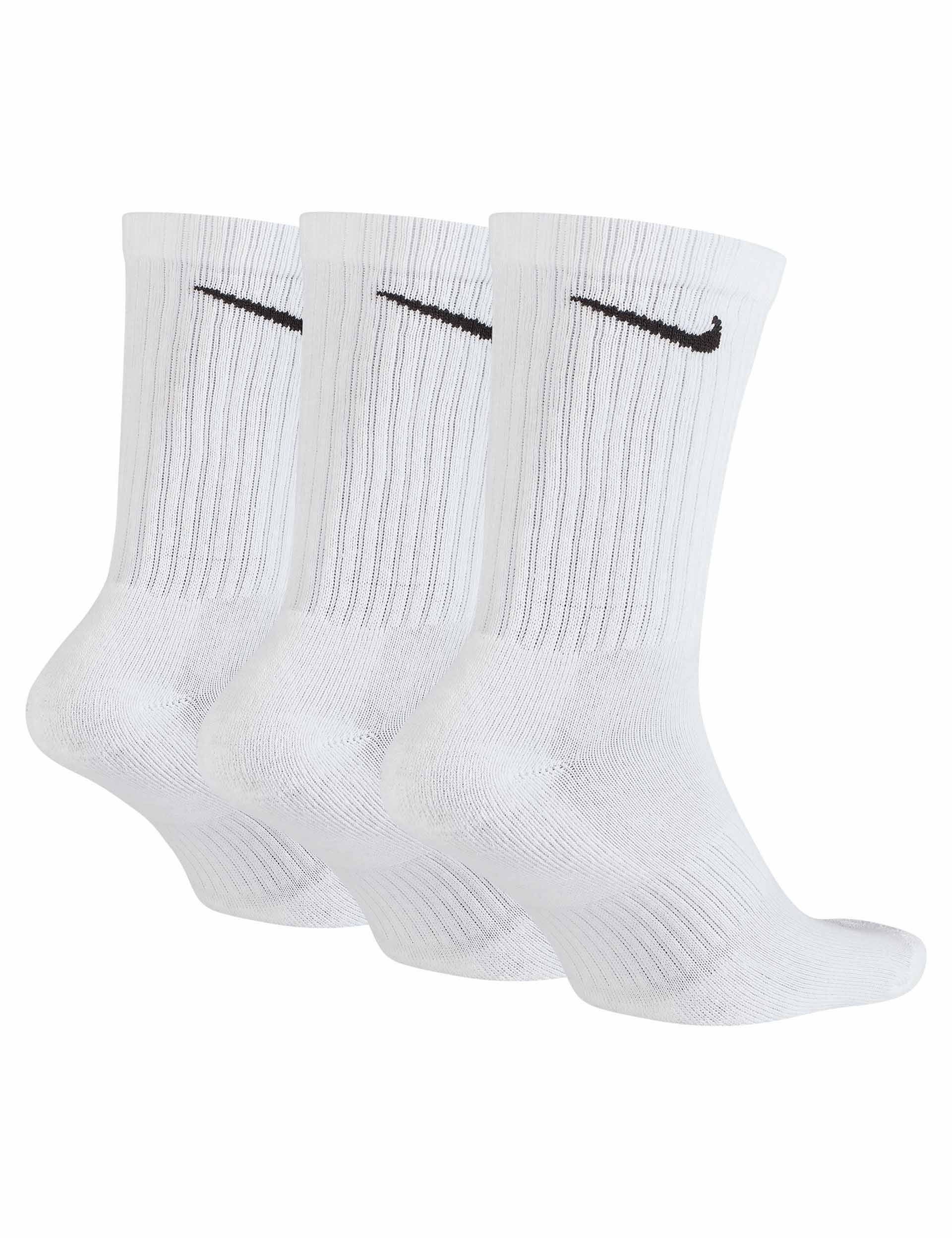 Breathable Cushioned Training Crew Socks (3 Pairs) - White & Black for Men & Women - Perfect for Running, Gym Workouts & Everyday Comfort