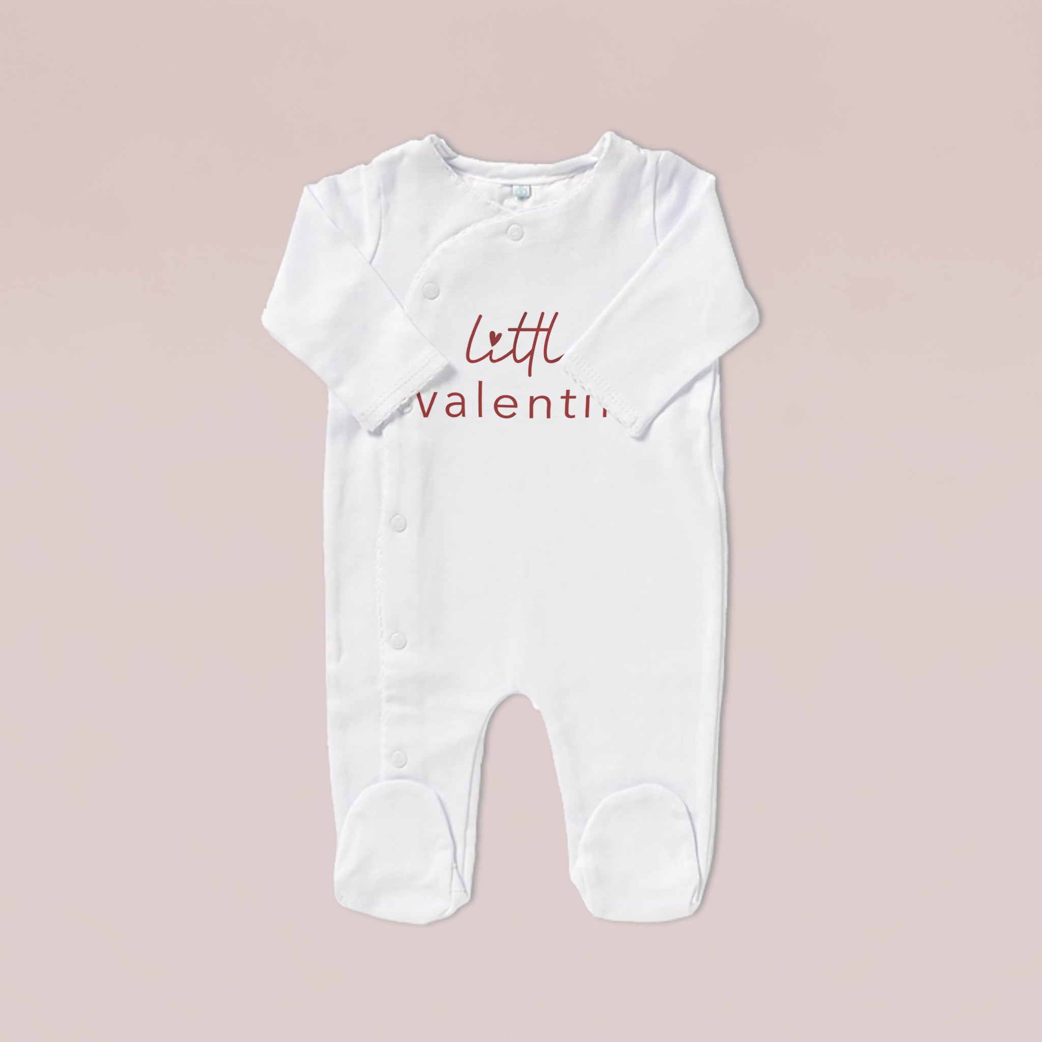 Little Valentine Baby Sleepsuit - Soft Cotton Infant Pajamas for Newborns & Toddlers - Perfect for Bedtime & Nursery Comfort