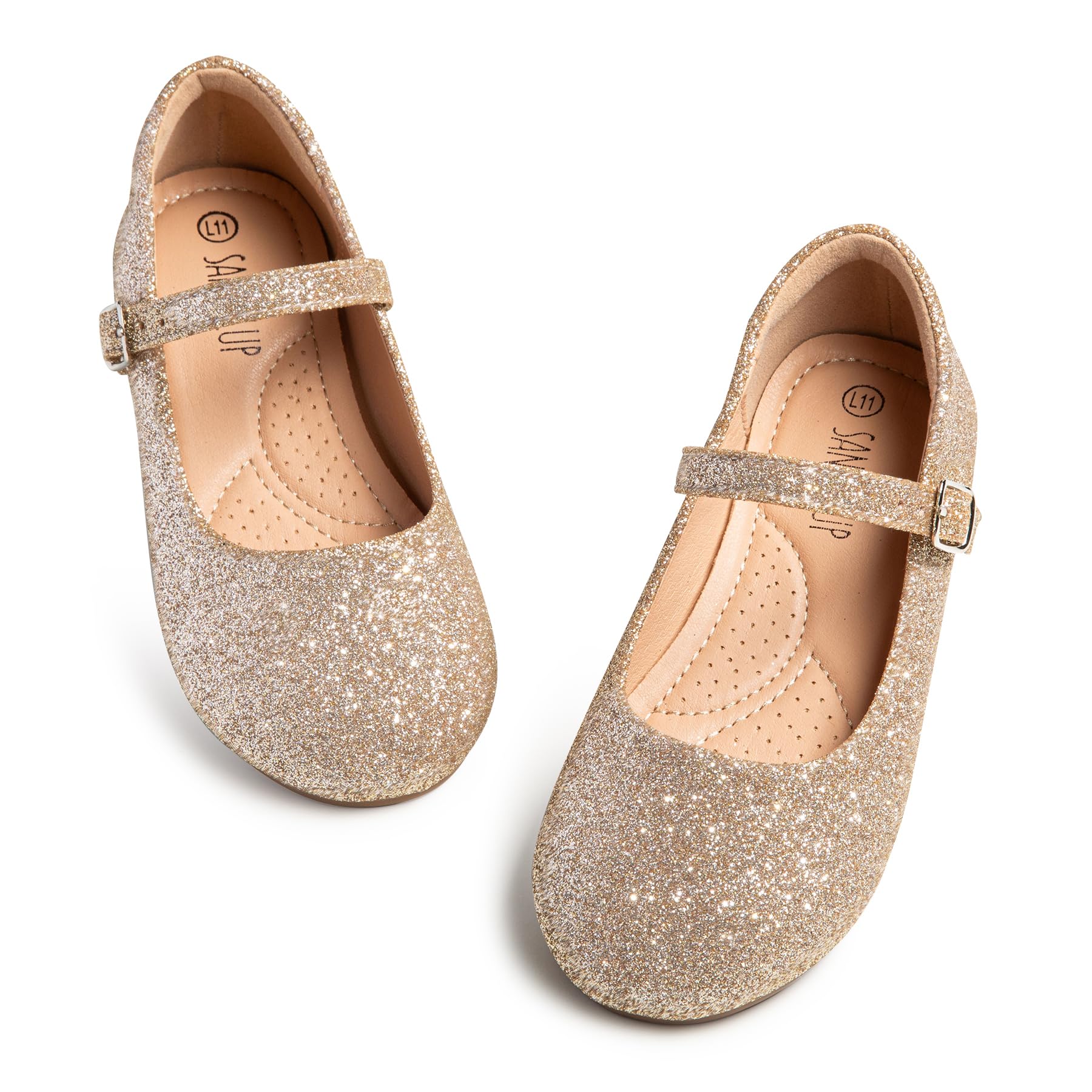 SANDALUP Girls Mary Jane Ballet Flats - Comfortable Dress Shoes for Wedding, Party, School & Church | Perfect for Special Occasions and Everyday Wear