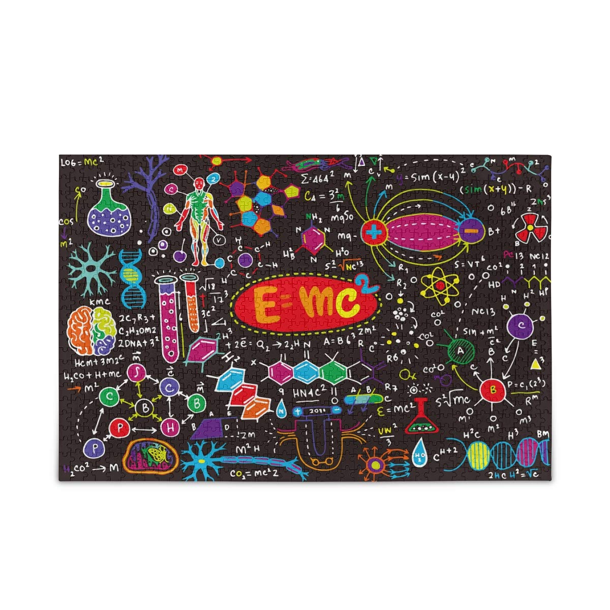 500-Piece Physics & Math Jigsaw Puzzle for Adults & Teens - Educational STEM Learning Toy for Family Game Night, Classroom Activities & Brain Training