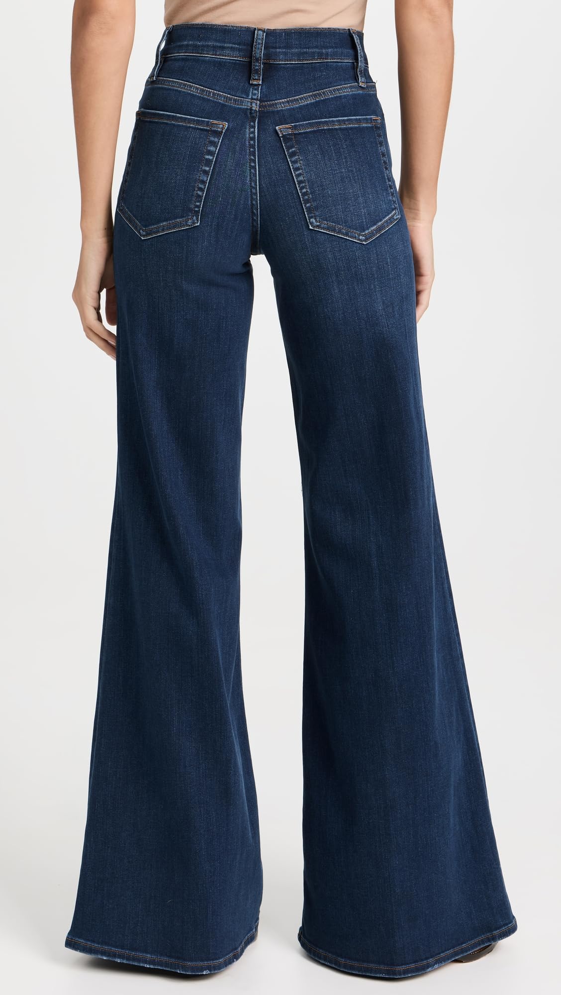 FRAME Women's Le Palazzo High-Rise Flared Jeans - Stretch Denim Pants for Casual & Dressy Outfits | Perfect for Work, Date Night & Weekend Wear