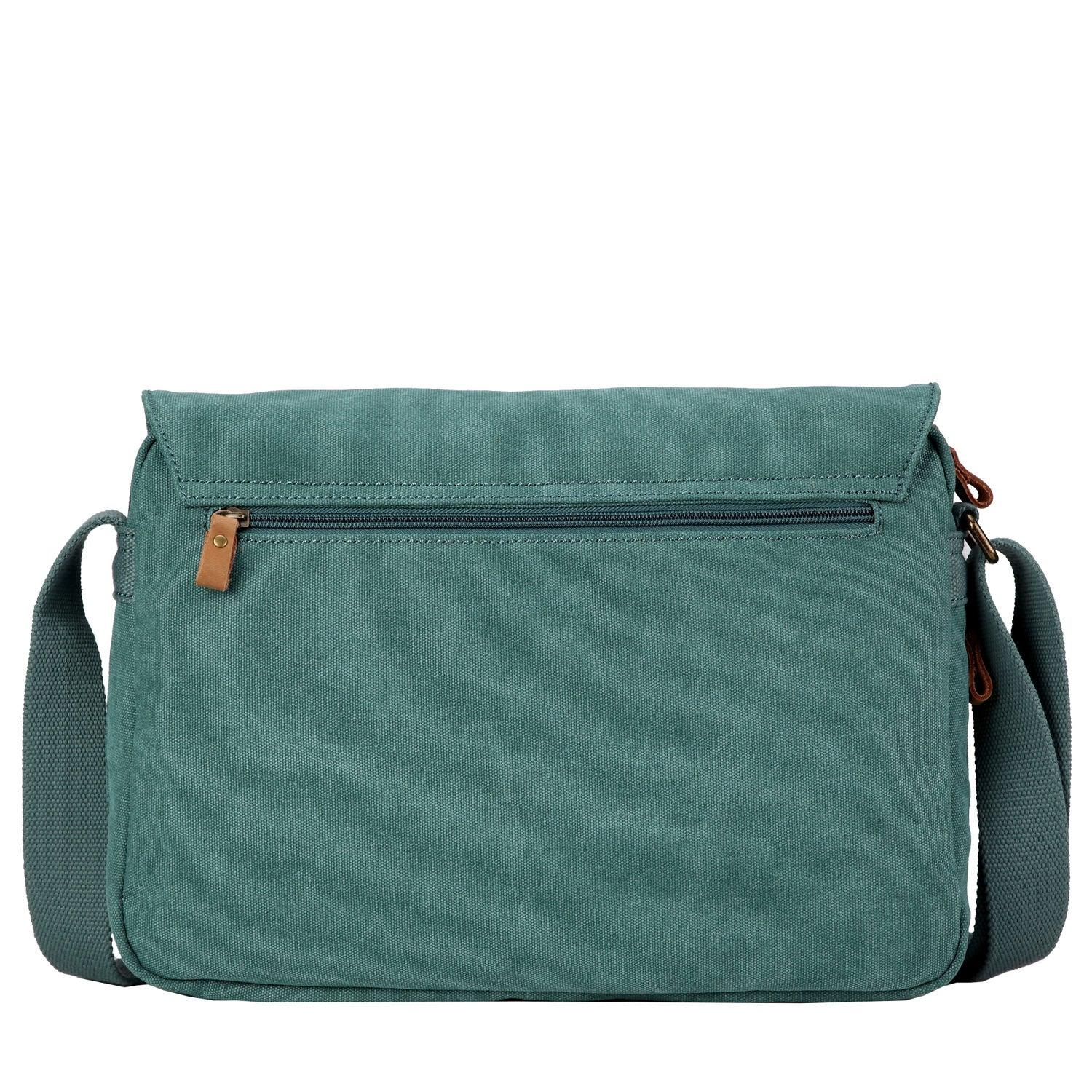 TRP0241 Troop London Classic Canvas Messenger Bag - Stylish & Durable Crossbody Bag for Men & Women - Perfect for Work, Travel & Everyday Use