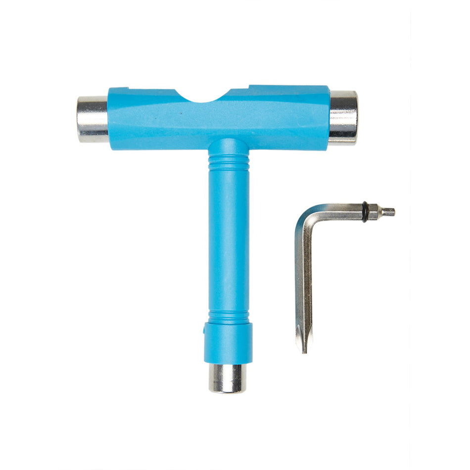 Skateboard T-Tool - All-in-One Skateboard Multi-Tool for Adjusting Trucks, Wheels & Bearings - Perfect for Skateboard Maintenance & Repair at Home or Park