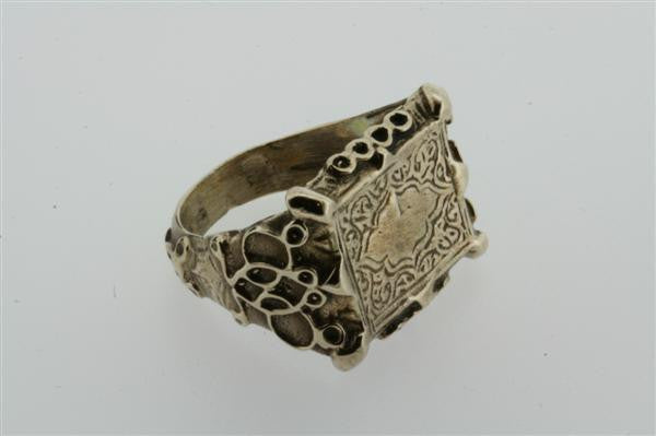 Vintage Bronze Deco Seal Ring - Elegant Art Deco Style Jewelry for Women & Men - Perfect for Weddings, Parties & Special Occasions