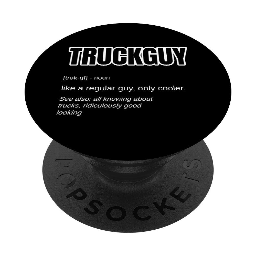 Funny Pickup Truck Lover Gift - Truck Enthusiast Definition PopSockets PopGrip | Swappable Phone & Tablet Grip | Perfect for Truck Drivers, Mechanics & Country Music Fans