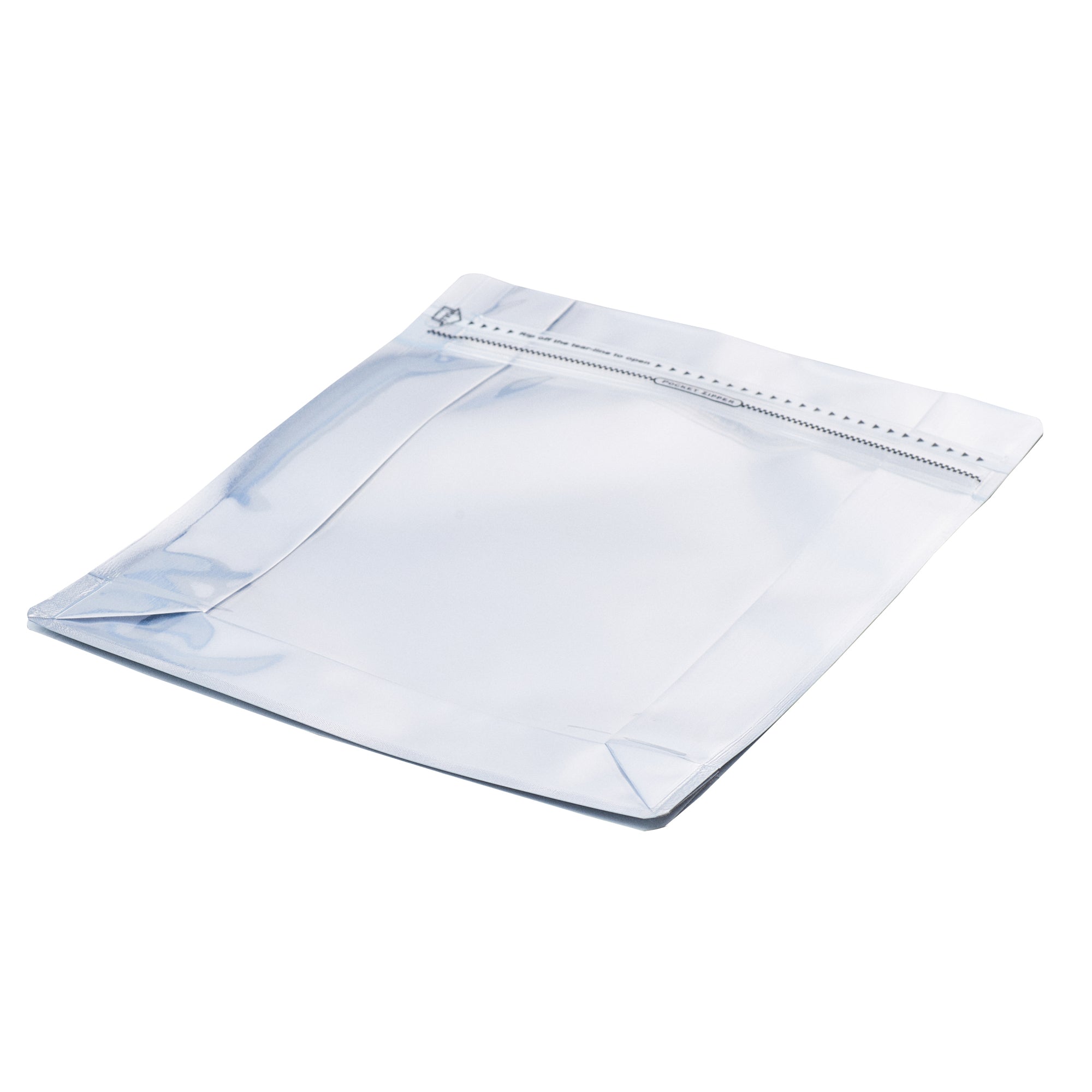 Premium White Plastic Large Snack Bags - Double Seal, Rip Lock & Heat Sealable (9.5