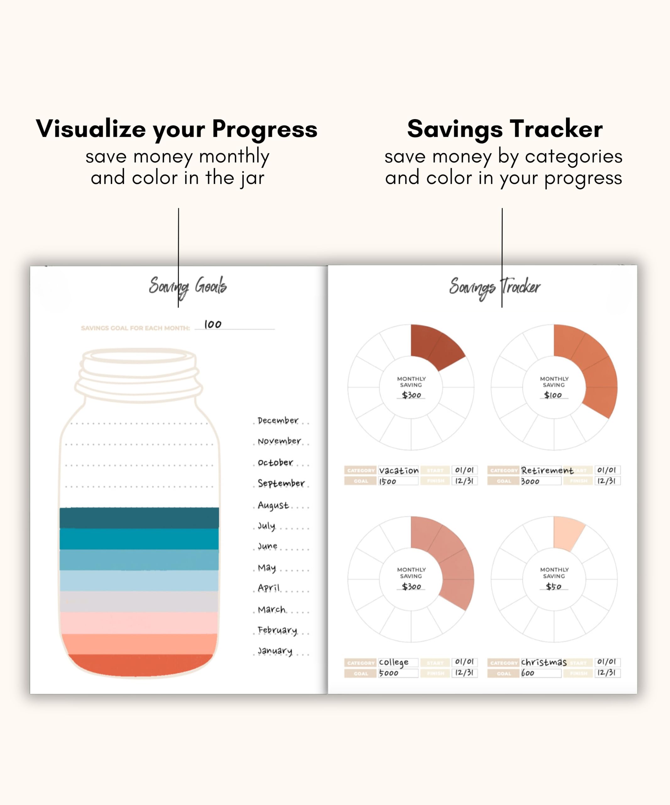 Lamare 12-Month Budget Planner & Bill Organizer - Financial Expense Tracker Notebook for Income, Debt & Business Expenses | Monthly Money Management for Personal Finance & Small Business