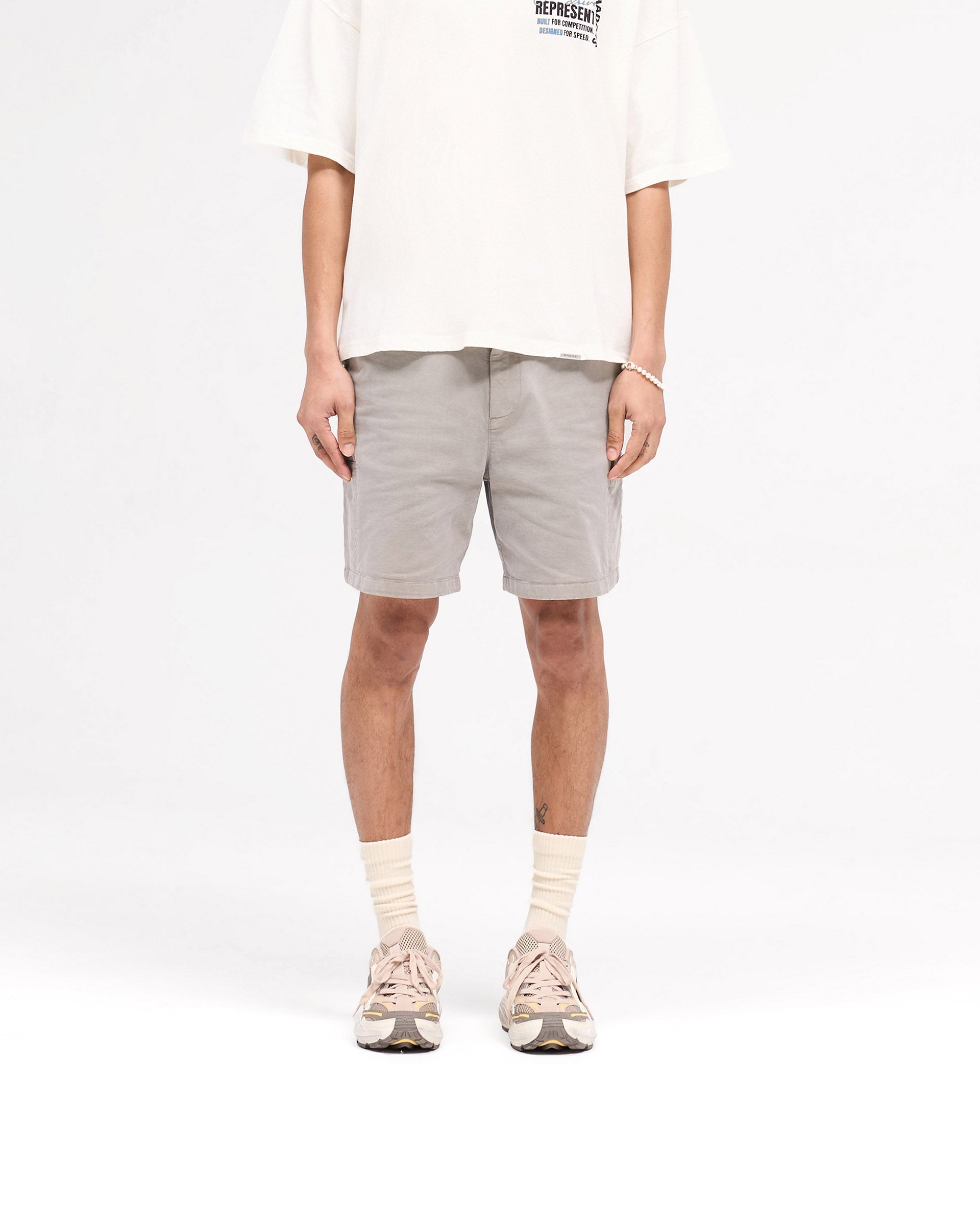 Men's Washed Taupe Cargo Shorts - Comfortable & Stylish Casual Wear for Outdoor Activities, Travel, and Summer Adventures