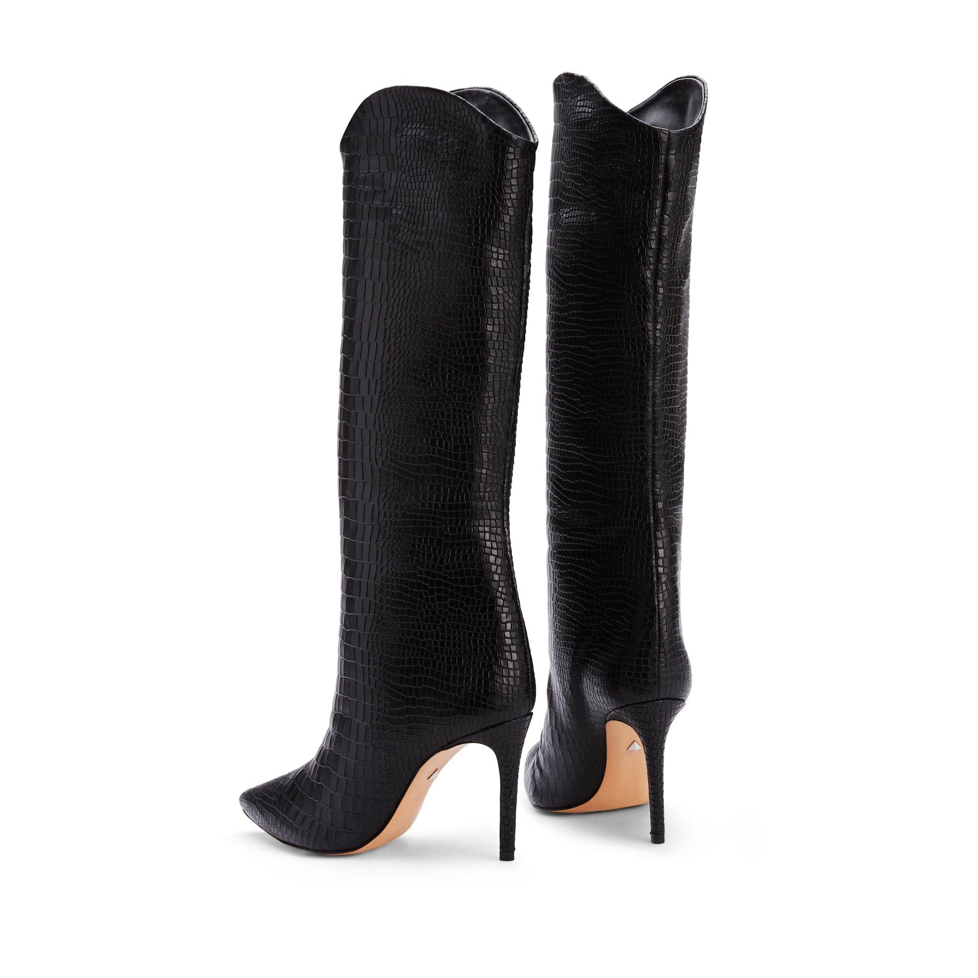 SCHUTZ Women's Maryana Leather Dress Boots - Stylish Knee High Boots for Fall & Winter, Office & Casual Outfits