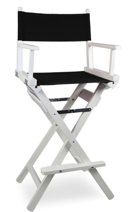 Professional Makeup Director Stool - Adjustable Nail Art & Beauty Salon Chair with Backrest - Perfect for Makeup Artists, Nail Technicians & Hairstylists (Home & Salon Use)