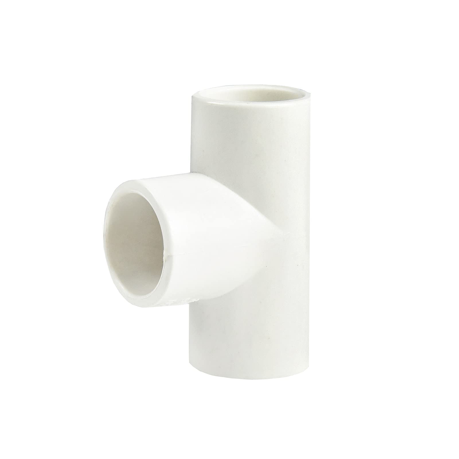 5-Pack 1.25 Inch 3-Way Tee Elbow PVC Pipe Fittings - Socket x Socket x Socket Schedule 40 PVC Coupling Adapter - High Tensile Strength, Easy Installation for Plumbing, Irrigation & Industrial Piping Systems