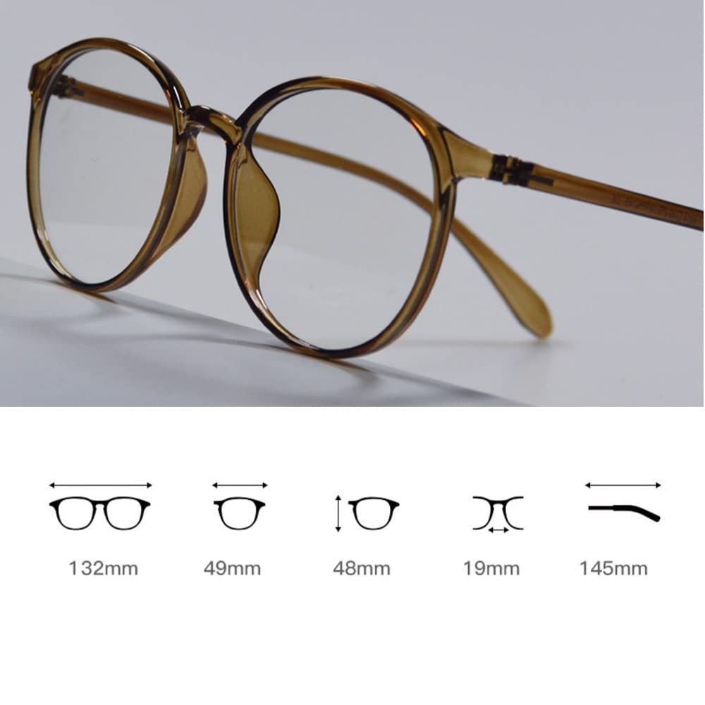 Photochromic Computer Reading Glasses - Blue Light Blocking Round Frame Sunglasses for Men & Women - Unisex +1.0 Readers for Indoor & Outdoor Use - Perfect for Office, Driving, and Reading