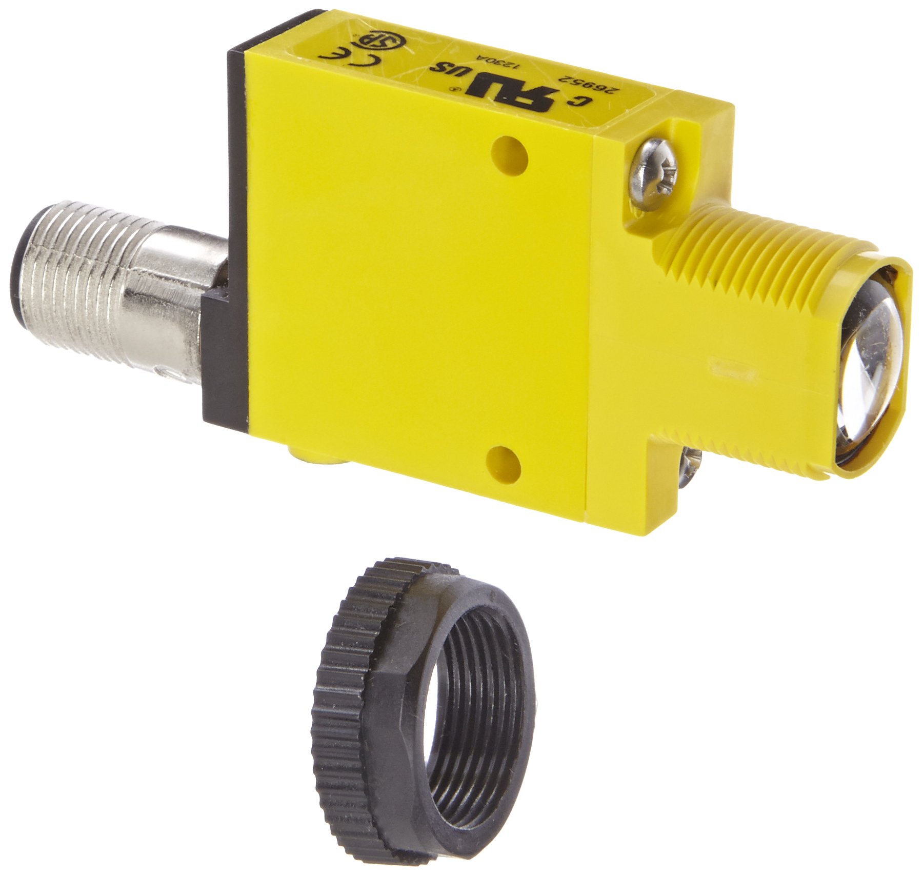 SM31ELQD Mini Beam Photoelectric Sensor - Opposed Mode Emitter with 4-Pin Euro-Style QD Connector | Infrared LED, 10-30 VDC, 30m Range | Ideal for Industrial Automation, Packaging, and Conveyor Systems
