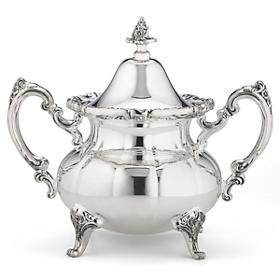 Reed & Barton Silver Plated Sugar Bowl S-2362 in Burgundy - Elegant Tableware for Tea, Coffee & Dessert Serving
