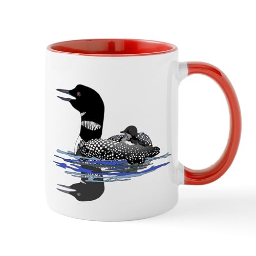 White/Red Inside - Calling Loon Mug