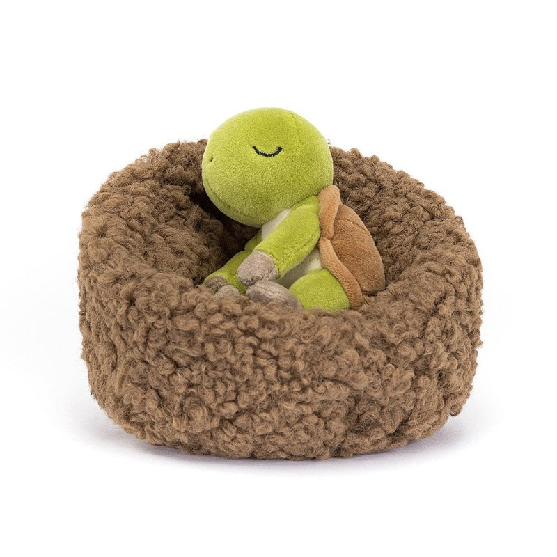 Hibernating Tortoise - Natural Wooden Hide Box for Pet Turtles | Ideal for Winter Sleep & Habitat Enrichment | Perfect for Indoor/Outdoor Reptile Enclosures